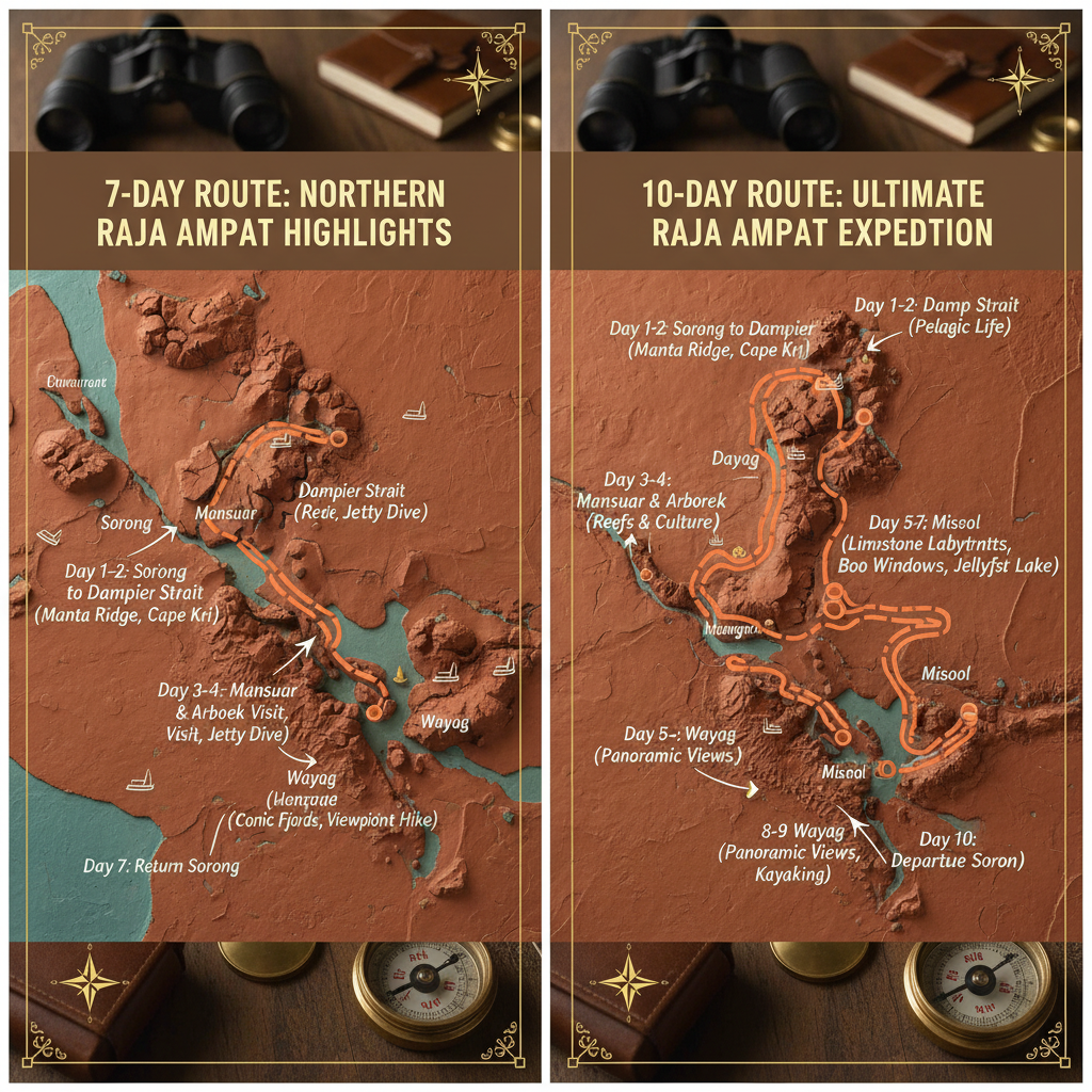 Raja Ampat Yacht Charter S — Raja Ampat 7-Day vs 10-Day Yacht…
